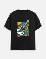 Vibrant Electric Guitar T-Shirt For Men - Image 3