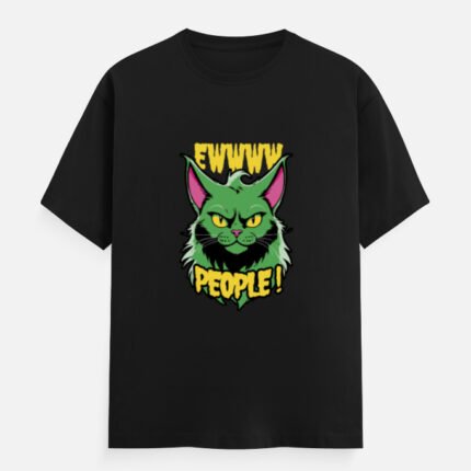 Green Cat Attitude T-Shirt