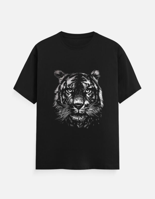 Unisex Monochrome Tiger T-Shirt
