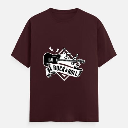 Rock and Roll Guitar T-Shirt For Men