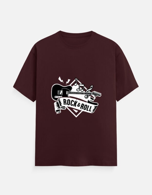 Rock and Roll Guitar T-Shirt For Men