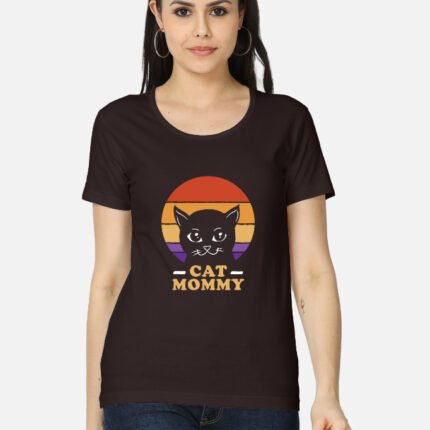 Cat Mommy Retro T-Shirt