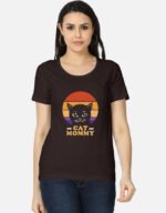 Cat Mommy Retro T-Shirt - Image 5