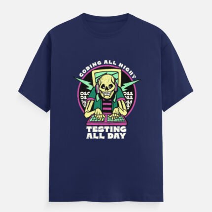 Funny Skeleton Coding T-Shirt