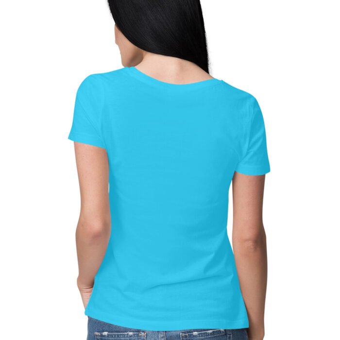 Sky Blue T-Shirt For Women - Image 2