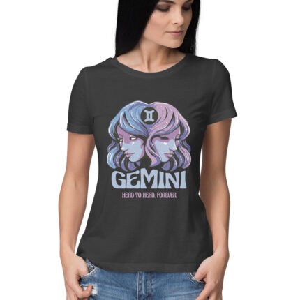 Twin Faces Gemini T-Shirt For Women