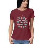 Good Vibes Only T-Shirt For Women - Image 2