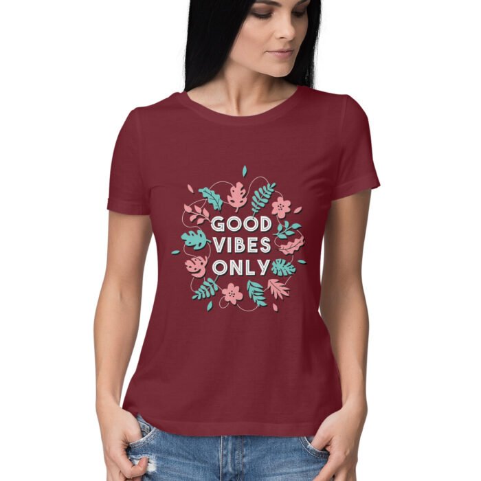 Good Vibes Only T-Shirt For Women - Image 2