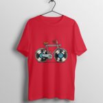 Vinyl Record Bicycle T-Shirt - Image 4