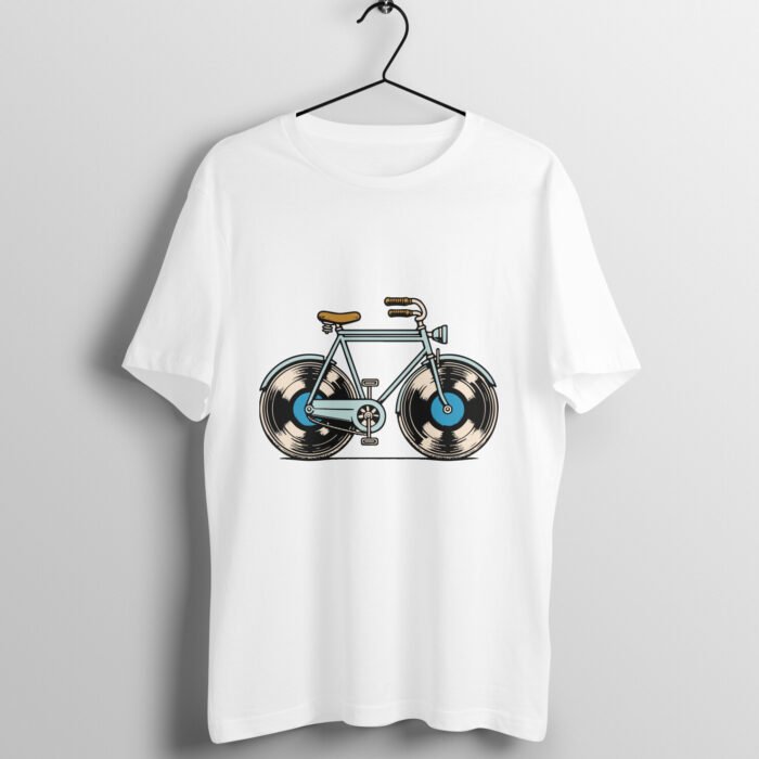 Vinyl Record Bicycle T-Shirt