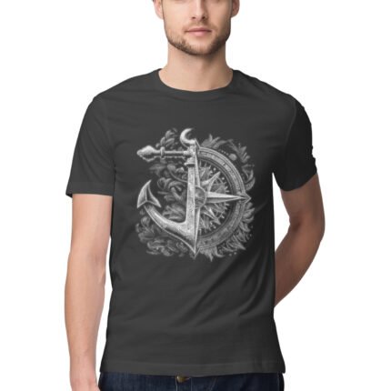 Realistic Compass and Anchor T-Shirt