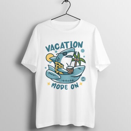 Shark Vacation Mode On T-Shirt