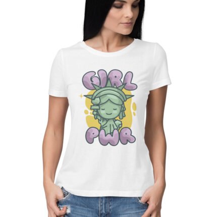 Statue of Liberty Girl Power T-Shirt