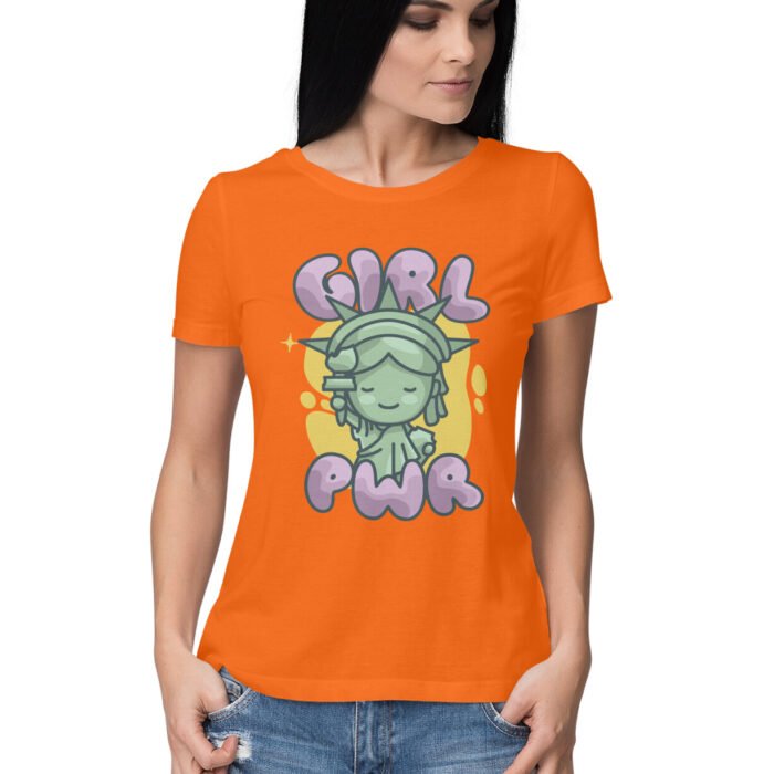 Statue of Liberty Girl Power T-Shirt - Image 4
