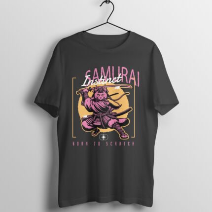 Samurai Instinct Cat T-Shirt