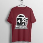 Slot Machine 42 T Shirt Maroon