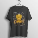 Golden Buddha Print T-Shirt