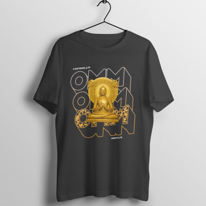 Golden Buddha Print T-Shirt