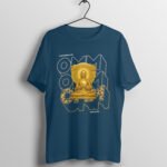 Golden Buddha Print T-Shirt - Image 3
