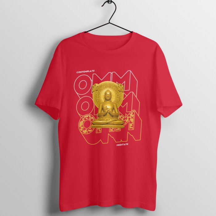 Golden Buddha Print T-Shirt - Image 4