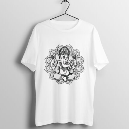 Mandala Ganpati Logo T-Shirt