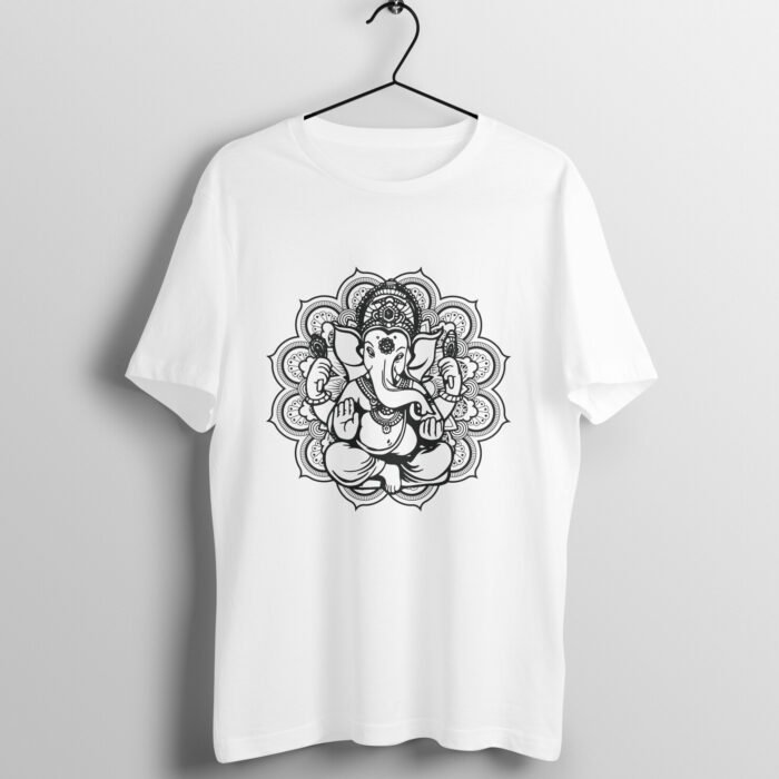 Mandala Ganpati Logo T-Shirt