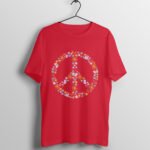 Floral Peace Symbol T-Shirt - Image 3