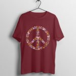 Floral Peace Symbol T-Shirt - Image 5