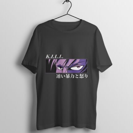 Angry Eyes Black Anime T-Shirt