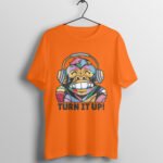 Colorful Music Monkey Print T-Shirt - Image 3