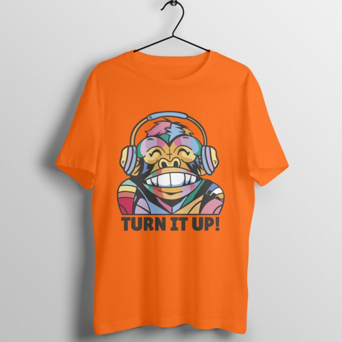 Colorful Music Monkey Print T-Shirt - Image 3