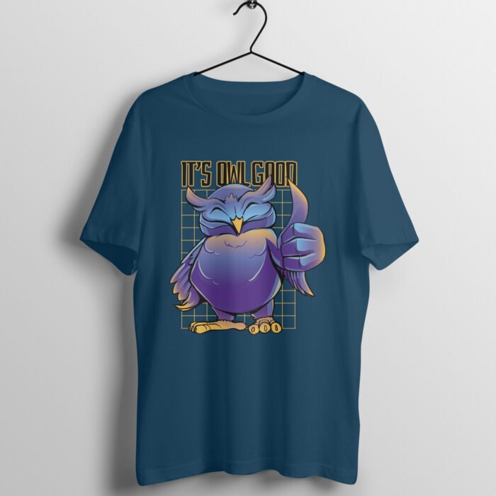 Neon Owl Print T-Shirt - Image 3