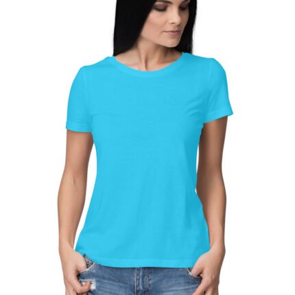 Sky Blue T-Shirt For Women