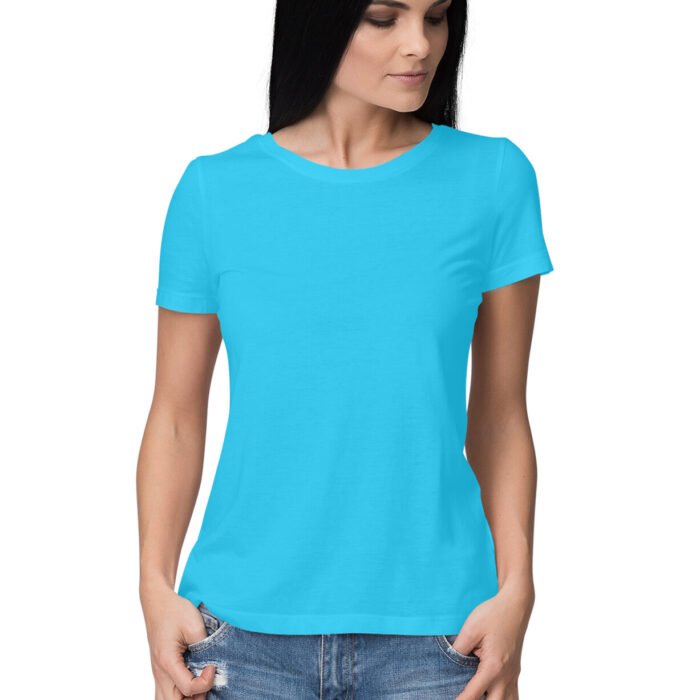 Sky Blue T-Shirt For Women