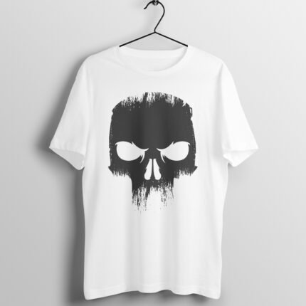 Angry Skull Print T-Shirt