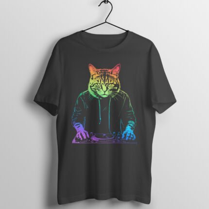 Neon Cat DJ T-Shirt